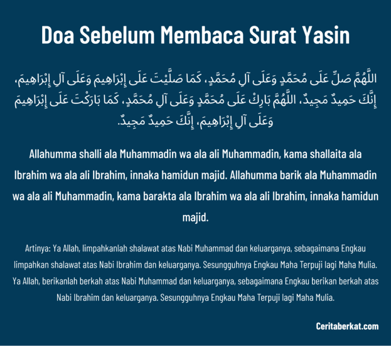 Doa Sebelum Baca Surat Yasin Yang Perlu Kamu Ketahui