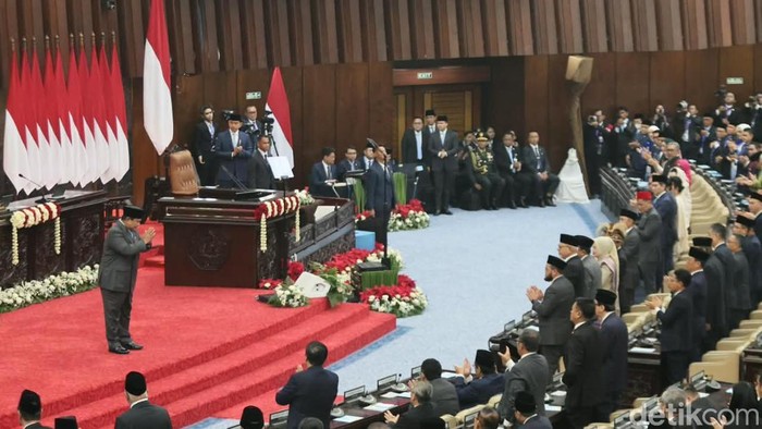 Momen Prabowo Pidato di Sidang Tahunan MPR