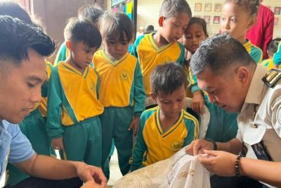 Ceria! Anak-anak TK di Sumenep Edutrip Membatik di Rutan Sumenep