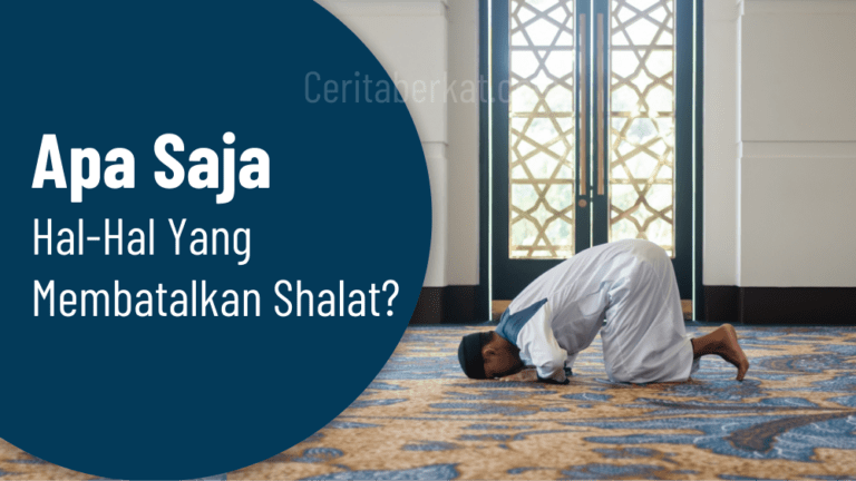 Hal hal yang membatalkan shalat