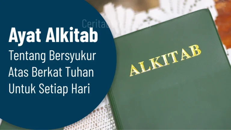 Ayat Alkitab tentang Bersyukur Atas Berkat Tuhan