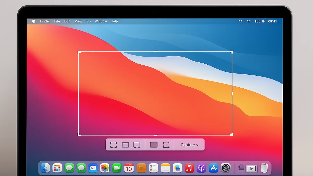 Tangkapan layar dengan gerakan sederhana, menunjukkan cara screenshoot di MacBook yang mudah dan efisien untuk kebutuhan sehari-hari.