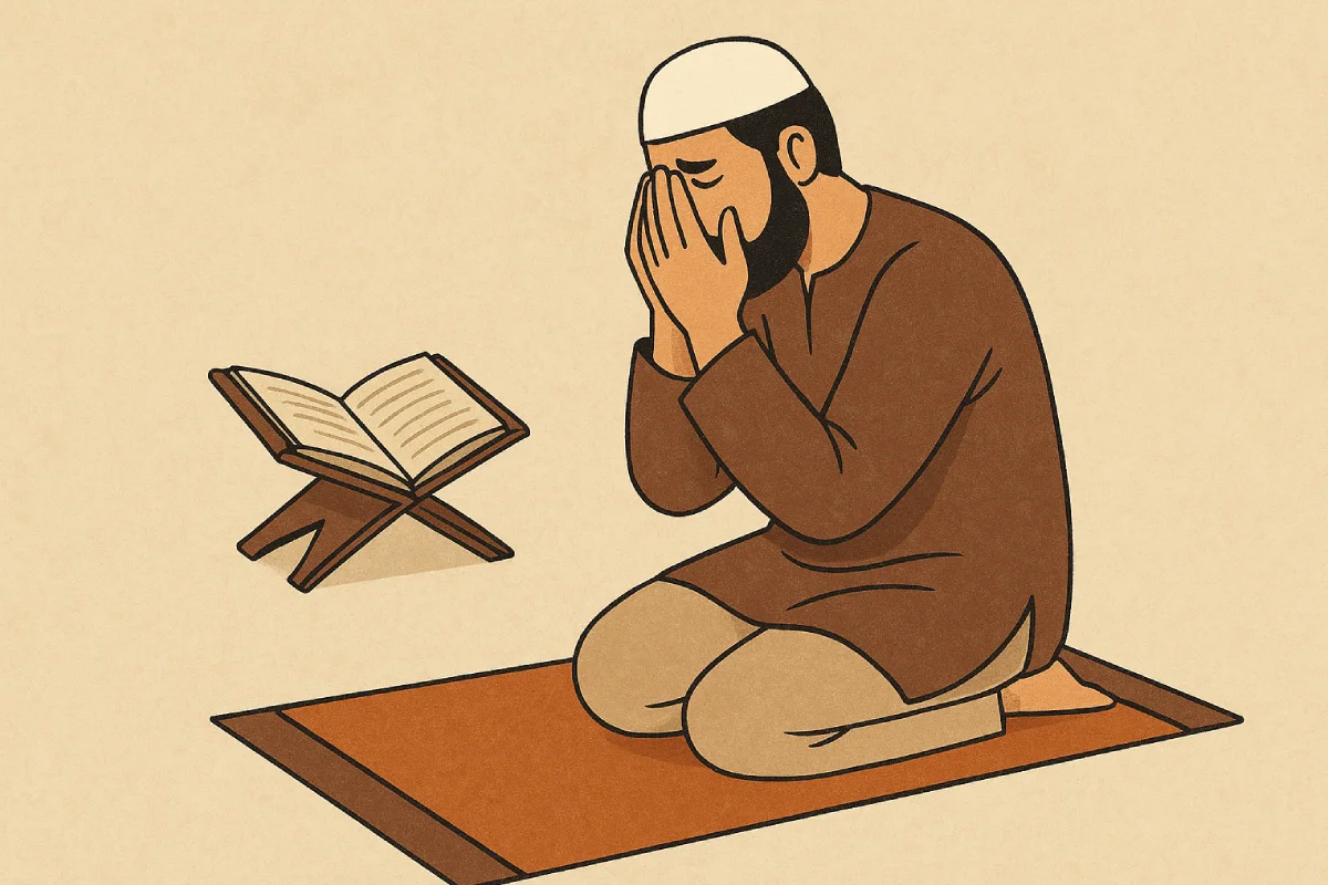 Muhasabah Diri dalam Islam adalah praktik introspeksi spiritual yang melibatkan evaluasi diri secara mendalam tentang tindakan, perkataan, dan niat sepanjang hari, serta komitmen untuk memperbaiki diri secara terus-menerus.