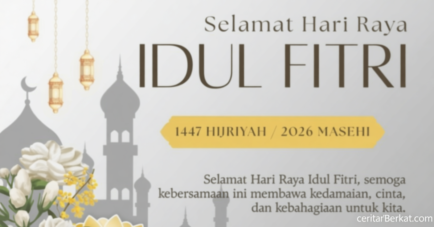 25 Link Kartu Ucapan Idul Fitri 2026 Menarik – Bisa Download dan Diedit untuk Medsos
