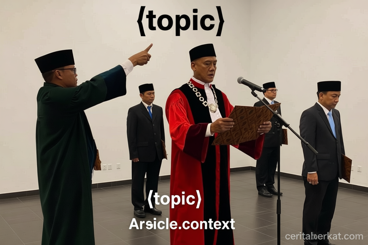 Momen Bersejarah: Prabowo saksikan pengucapan sumpah Liliek Prisbawono sebagai Hakim MK