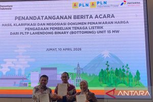 Strategi Penting: PGE-PLN IP sepakati tarif listrik proyek PLTP Lahendong 15 MW