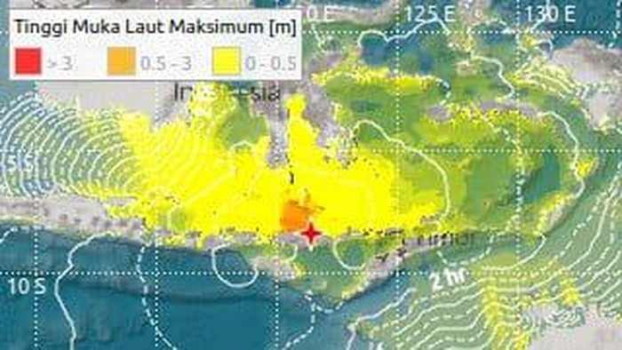 Daftar 10 Wilayah Terkena Tsunami Usai Gempa M 7 NTT, Gelombang Capai 0,9 M