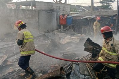 Kebakaran Lapak Rongsokan di Bogor, Pemilik Luka Bakar