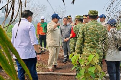 Arahan Prabowo soal Karhutla saat Cek Langsung ke Kalimantan