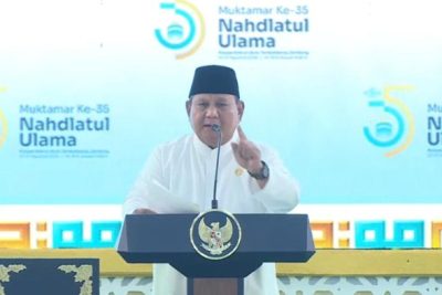 Prabowo Minta Maaf ke NU Banyak Pesantren Belum Dapat Layar Interaktif Panel
