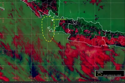 Begini Cara Pantau Sebaran Abu Vulkanik Gunung Anak Krakatau Pakai HP
