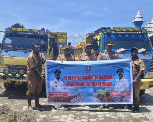 Agenda Kunjungan: Pemkab Jayapura salurkan 30 ton beras bagi korban luapan Danau Sentani