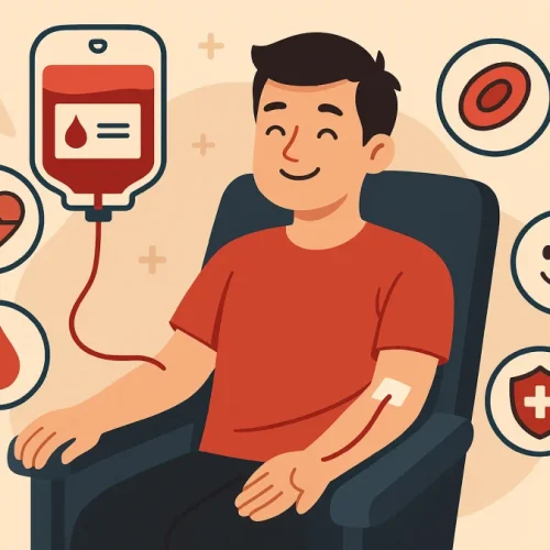 Donor darah menyelamatkan nyawa sekaligus memberikan benefit donor darah, kesehatan terpantau dan kepuasan berbagi.