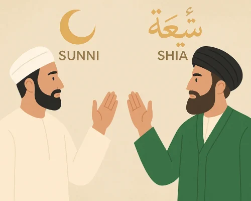 Perbedaan Sunni dan Syiah bukanlah perpecahan dalam dasar ajaran Islam, tetapi lebih pada interpretasi sejarah dan kepemimpinan.