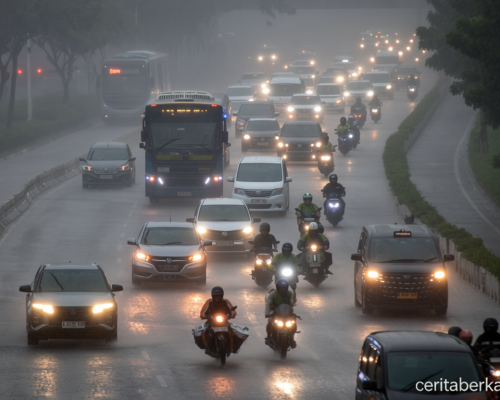 Jaksel dan Jaktim diprakirakan hujan pada Senin sore