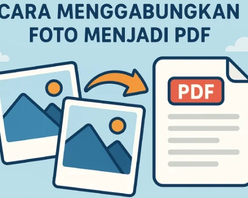 bagaimana cara menggabungkan foto menjadi PDF