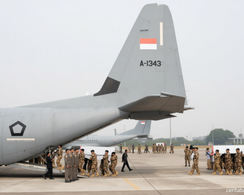 Yang Terjadi Saat: Tiga jenazah prajurit gugur di Lebanon diterbangkan menuju rumah duka