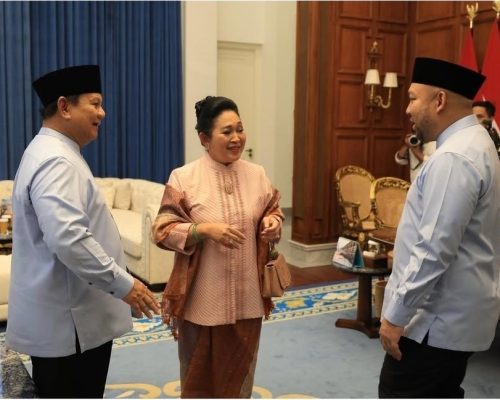 Momen Hangat Presiden Prabowo Lebaran Bersama Titiek dan Didit di Istana